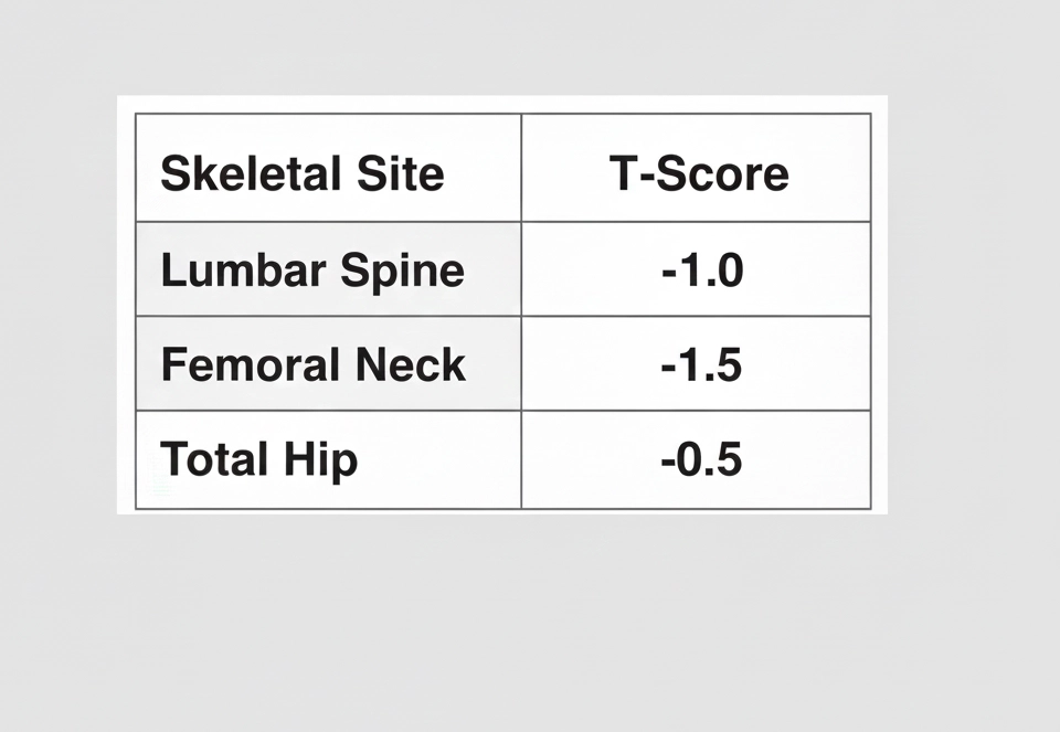 تی-اسکور(t-score) در سنجش تراکم استخوان به چه معناست؟