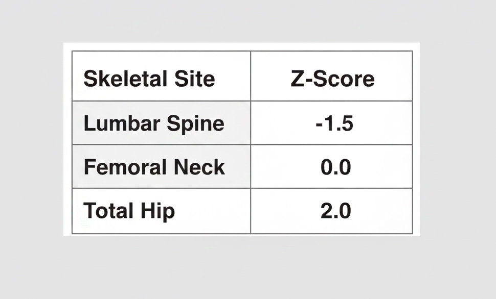 زد-اسکور(z-score) در سنجش تراکم استخوان به چه معناست؟