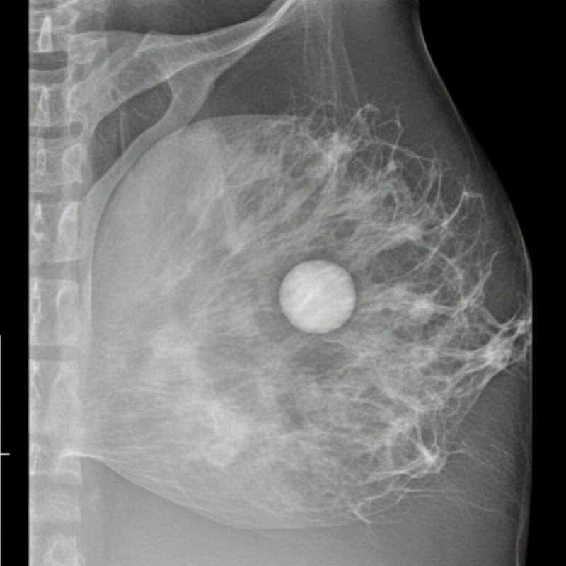 تشخیص کیست پستان با ماموگرافی